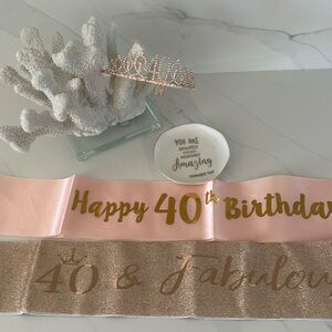 40 th BIRTHDAY party celebration items.